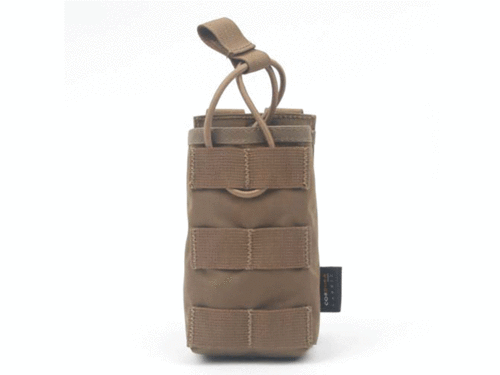 MOLLE SINGLE BUNGEE POUCH(CODURA,COYOTE BROWN)